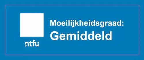 NTFU embleem moeilijkheidsgraad gemiddeld.