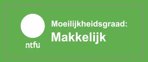 NTFU embleem moeilijkheidsgraad makkelijk.