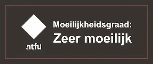 NTFU embleem moeilijkheidsgraad zeer moeilijk.