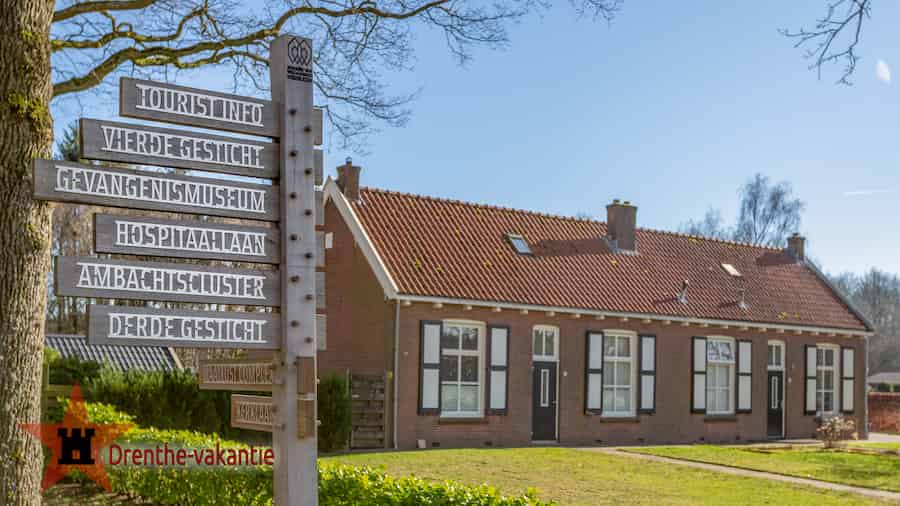 Arbeiders woningen in Veenhuizen.